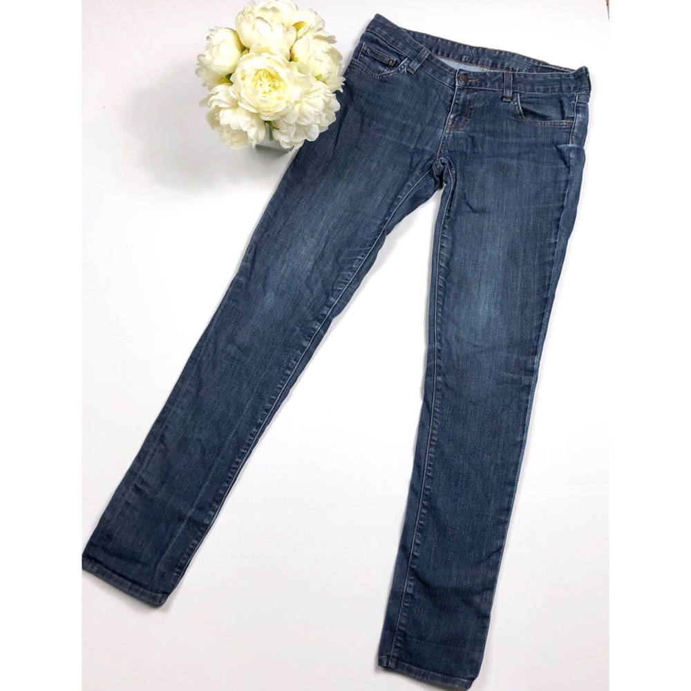 VANS DARK WASH MID RISE SKINNY JEANS US 5